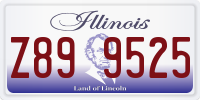 IL license plate Z899525