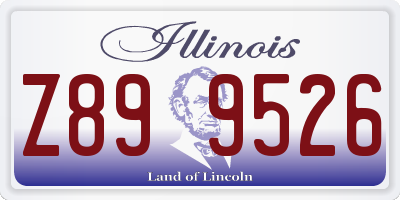 IL license plate Z899526