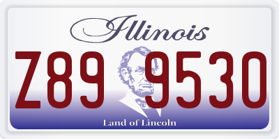 IL license plate Z899530