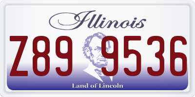 IL license plate Z899536