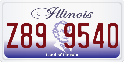 IL license plate Z899540