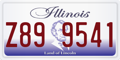 IL license plate Z899541