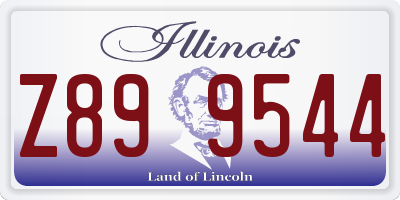 IL license plate Z899544