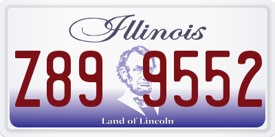 IL license plate Z899552