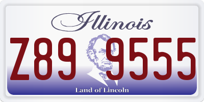 IL license plate Z899555
