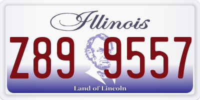 IL license plate Z899557