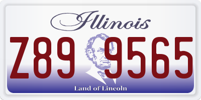 IL license plate Z899565