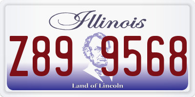 IL license plate Z899568