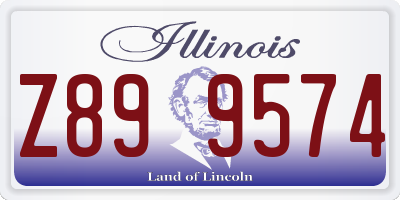 IL license plate Z899574