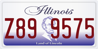 IL license plate Z899575