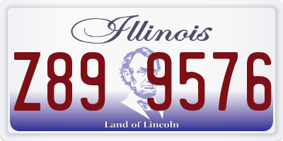 IL license plate Z899576