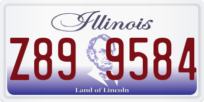 IL license plate Z899584