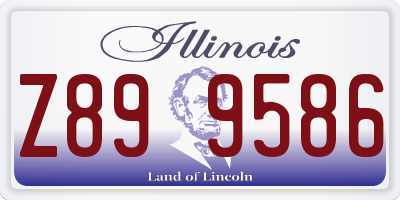 IL license plate Z899586