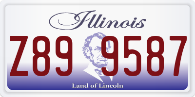 IL license plate Z899587