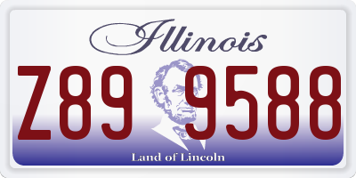 IL license plate Z899588