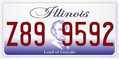 IL license plate Z899592