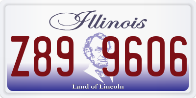 IL license plate Z899606