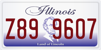 IL license plate Z899607