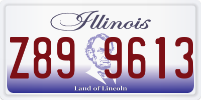 IL license plate Z899613