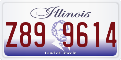IL license plate Z899614