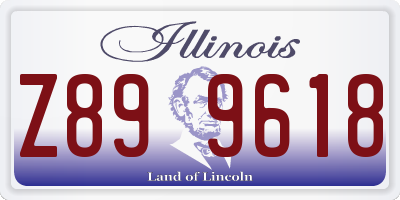 IL license plate Z899618