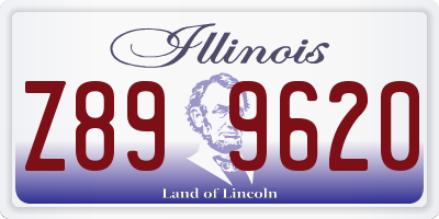 IL license plate Z899620