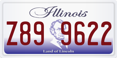 IL license plate Z899622