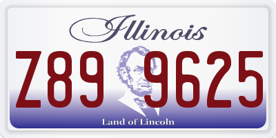 IL license plate Z899625