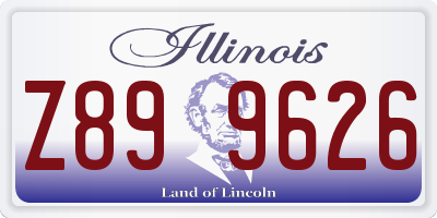 IL license plate Z899626