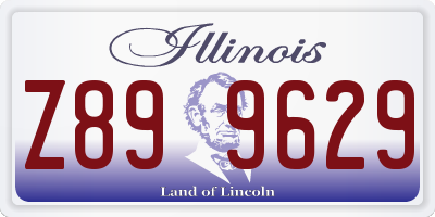 IL license plate Z899629