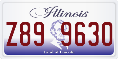 IL license plate Z899630