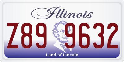 IL license plate Z899632