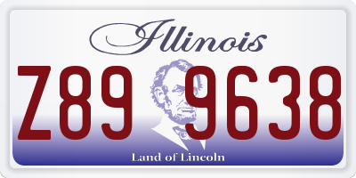 IL license plate Z899638