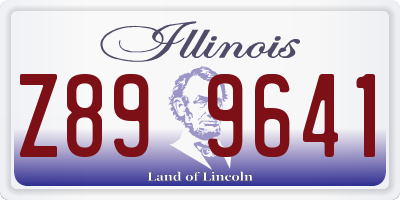 IL license plate Z899641