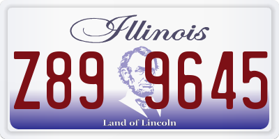 IL license plate Z899645
