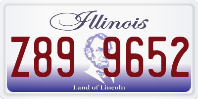IL license plate Z899652