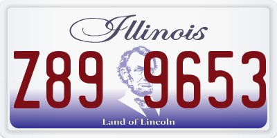 IL license plate Z899653