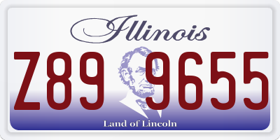 IL license plate Z899655