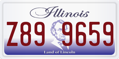 IL license plate Z899659