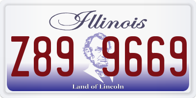 IL license plate Z899669