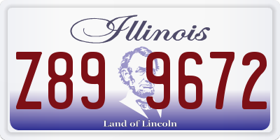 IL license plate Z899672