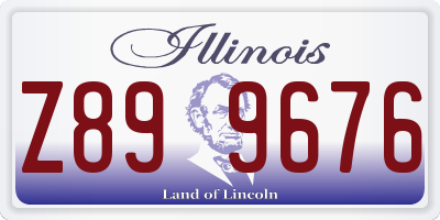 IL license plate Z899676