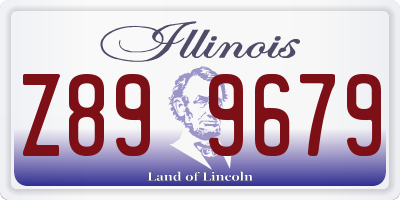 IL license plate Z899679
