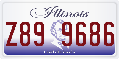 IL license plate Z899686