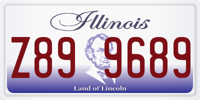 IL license plate Z899689