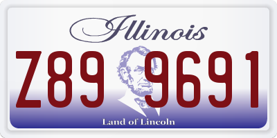 IL license plate Z899691