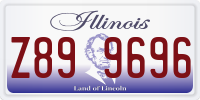 IL license plate Z899696