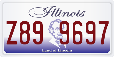 IL license plate Z899697