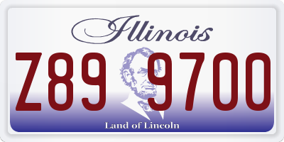 IL license plate Z899700