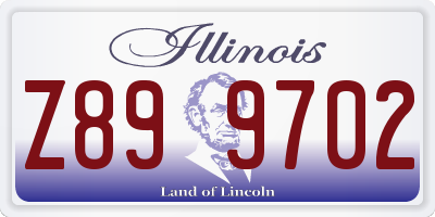 IL license plate Z899702